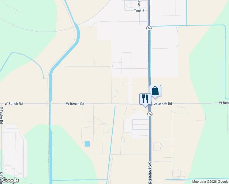 map of restaurants, bars, coffee shops, grocery stores, and more near 2118 West Bench Road in Othello