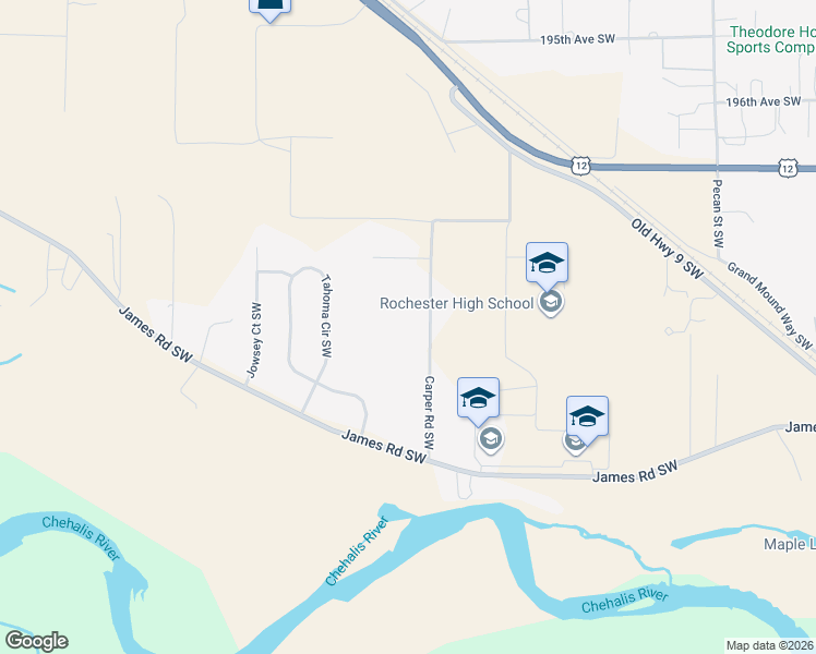 map of restaurants, bars, coffee shops, grocery stores, and more near 20025 Carper Road Southwest in Rochester