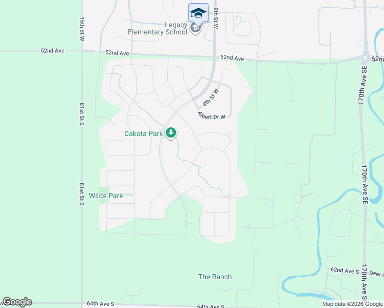 map of restaurants, bars, coffee shops, grocery stores, and more near 5946 81st Avenue Northwest in Cass County