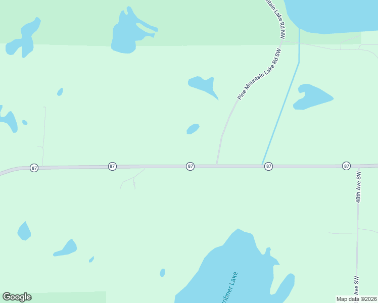 map of restaurants, bars, coffee shops, grocery stores, and more near 5415 Minnesota 87 in Backus