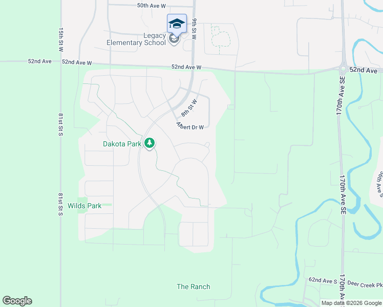 map of restaurants, bars, coffee shops, grocery stores, and more near 5603 West Ponderosa Drive in Horace