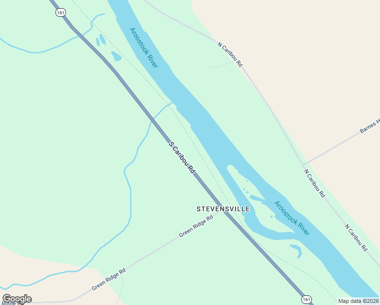 map of restaurants, bars, coffee shops, grocery stores, and more near 170 South Caribou Road in Fort Fairfield