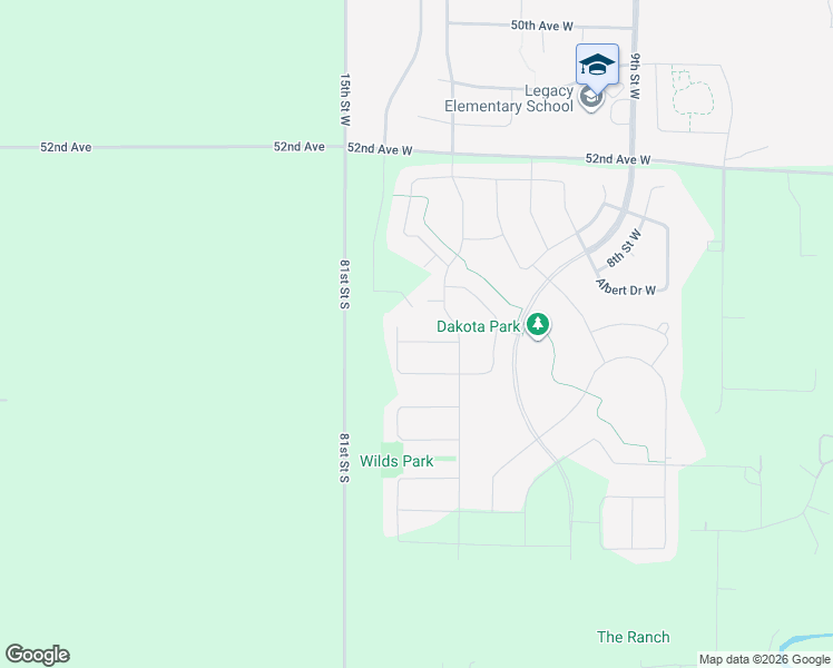 map of restaurants, bars, coffee shops, grocery stores, and more near 7802 52nd Avenue in Horace