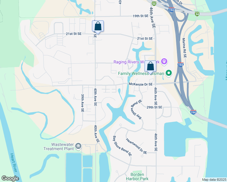 map of restaurants, bars, coffee shops, grocery stores, and more near 4331 Austin Lane in Mandan