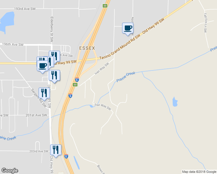 map of restaurants, bars, coffee shops, grocery stores, and more near 19825 Bear View Lane Southwest in Rochester