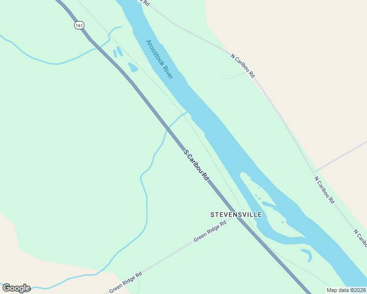 map of restaurants, bars, coffee shops, grocery stores, and more near 170 South Caribou Road in Fort Fairfield