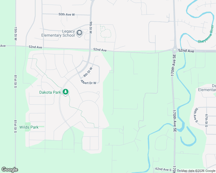 map of restaurants, bars, coffee shops, grocery stores, and more near 5503 West Ponderosa Drive in Horace