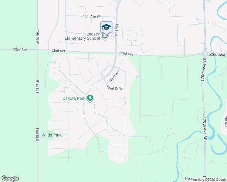 map of restaurants, bars, coffee shops, grocery stores, and more near 5503 West Ponderosa Drive in Horace