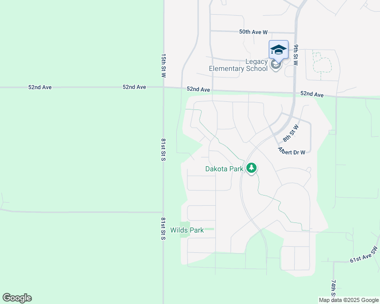 map of restaurants, bars, coffee shops, grocery stores, and more near 7802 52nd Avenue in Horace