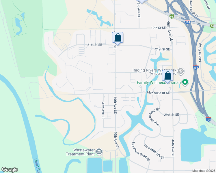 map of restaurants, bars, coffee shops, grocery stores, and more near 4020 McKenzie Drive Southeast in Mandan