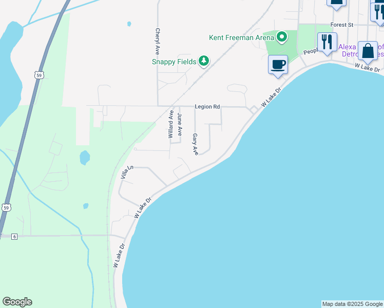 map of restaurants, bars, coffee shops, grocery stores, and more near 1524 Gary Avenue in Detroit Lakes