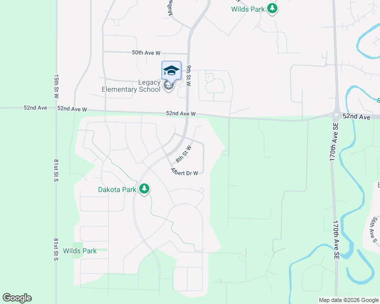 map of restaurants, bars, coffee shops, grocery stores, and more near 5315 8th Street West in West Fargo