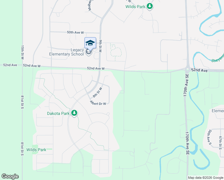 map of restaurants, bars, coffee shops, grocery stores, and more near 5403 West Ponderosa Drive in Horace