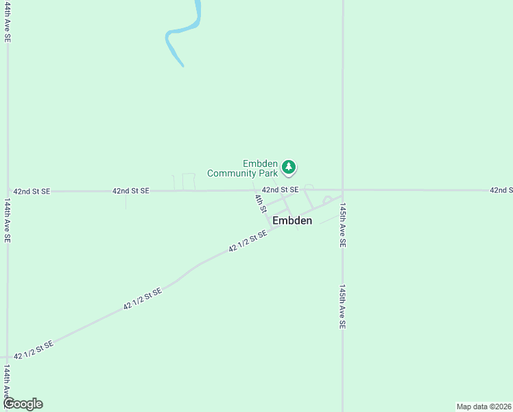 map of restaurants, bars, coffee shops, grocery stores, and more near 215 4th Street in Embden