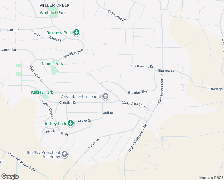 map of restaurants, bars, coffee shops, grocery stores, and more near 6872 Linda Vista Blvd in Missoula
