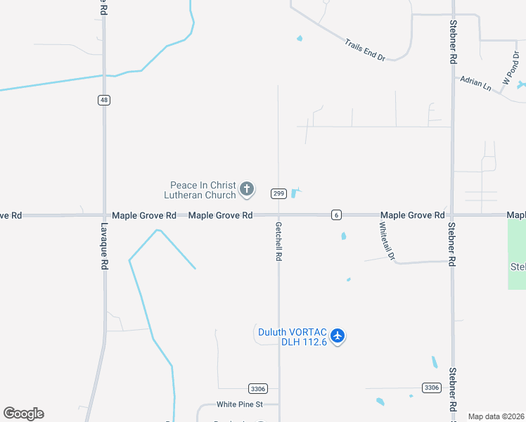 map of restaurants, bars, coffee shops, grocery stores, and more near 5001 Maple Grove Road in Hermantown