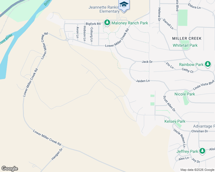 map of restaurants, bars, coffee shops, grocery stores, and more near 5049 Jaiden Lane in Missoula