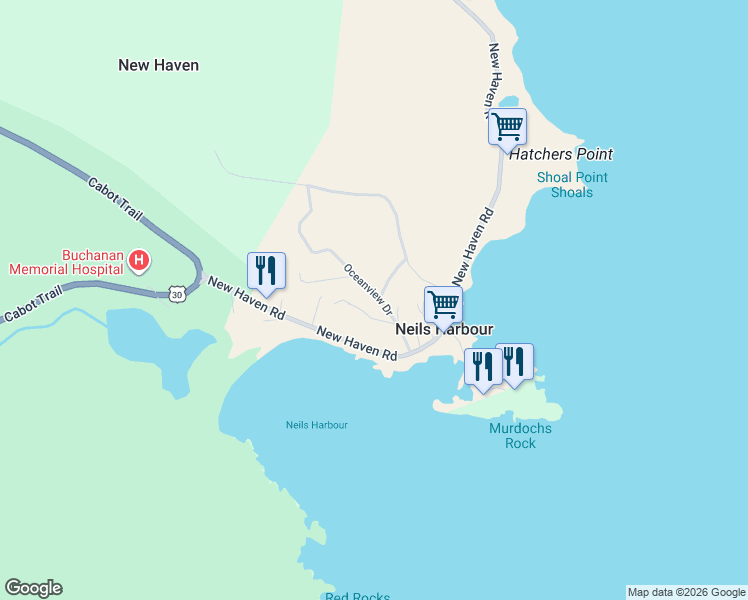 map of restaurants, bars, coffee shops, grocery stores, and more near 35 Oceanview Drive in New Haven
