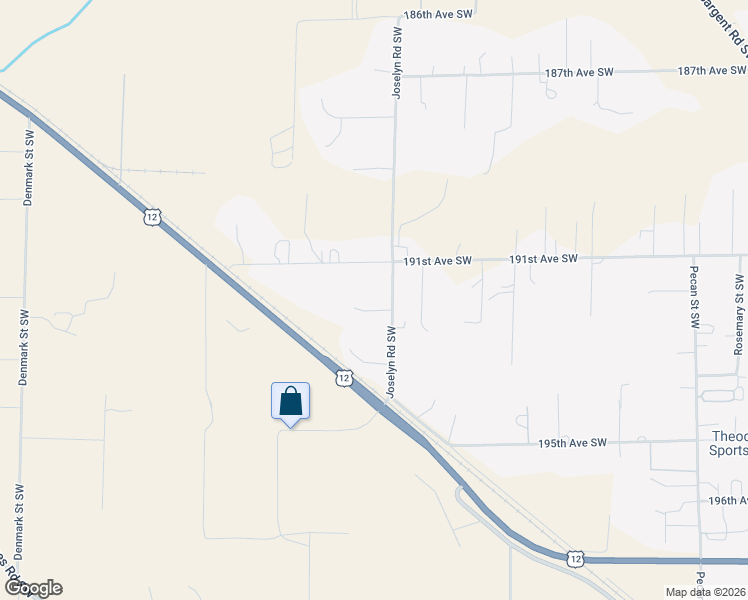 map of restaurants, bars, coffee shops, grocery stores, and more near 8011 191st Avenue Southwest in Rochester