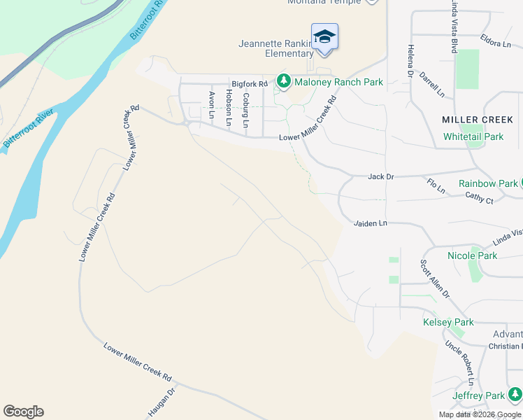map of restaurants, bars, coffee shops, grocery stores, and more near 4393 Christian Drive in Missoula
