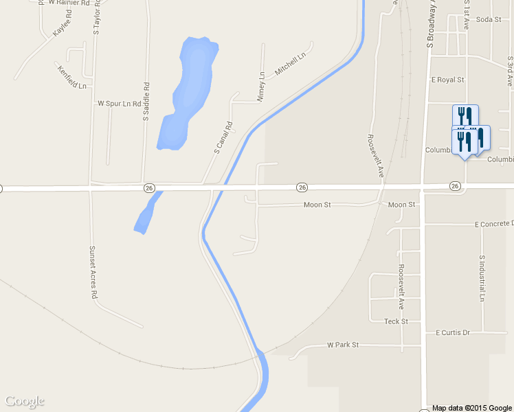 map of restaurants, bars, coffee shops, grocery stores, and more near West Moon Street in Othello