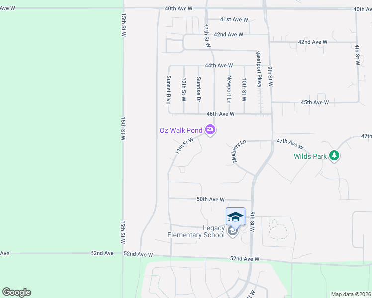 map of restaurants, bars, coffee shops, grocery stores, and more near 4534 11th Street West in West Fargo