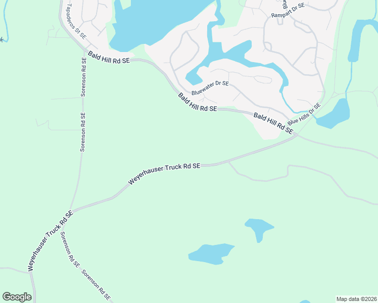 map of restaurants, bars, coffee shops, grocery stores, and more near 22305 Bald Hill Road Southeast in Yelm