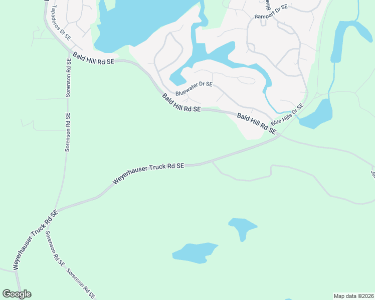 map of restaurants, bars, coffee shops, grocery stores, and more near 22305 Bald Hill Road Southeast in Yelm