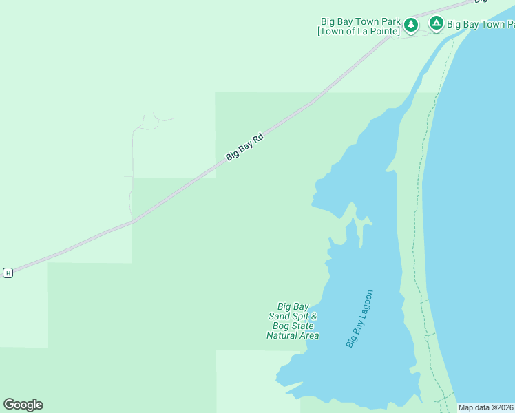 map of restaurants, bars, coffee shops, grocery stores, and more near 2501-2903 Big Bay Road in La Pointe