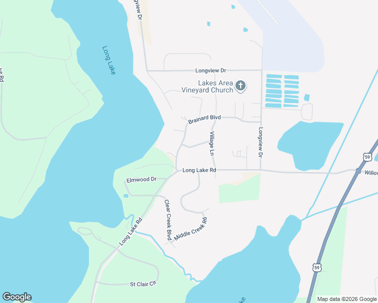 map of restaurants, bars, coffee shops, grocery stores, and more near 1848 Brainard Boulevard in Detroit Lakes