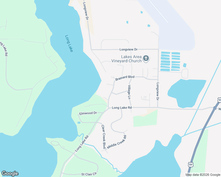 map of restaurants, bars, coffee shops, grocery stores, and more near 1848 Brainard Boulevard in Detroit Lakes