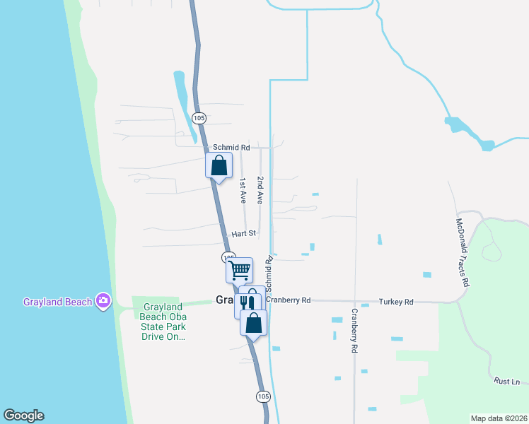 map of restaurants, bars, coffee shops, grocery stores, and more near 1660 2nd Avenue in Aberdeen