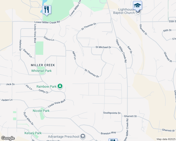 map of restaurants, bars, coffee shops, grocery stores, and more near 6295 St Thomas Dr in Missoula