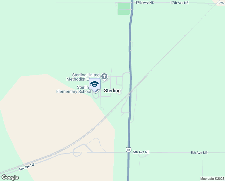 map of restaurants, bars, coffee shops, grocery stores, and more near in Sterling