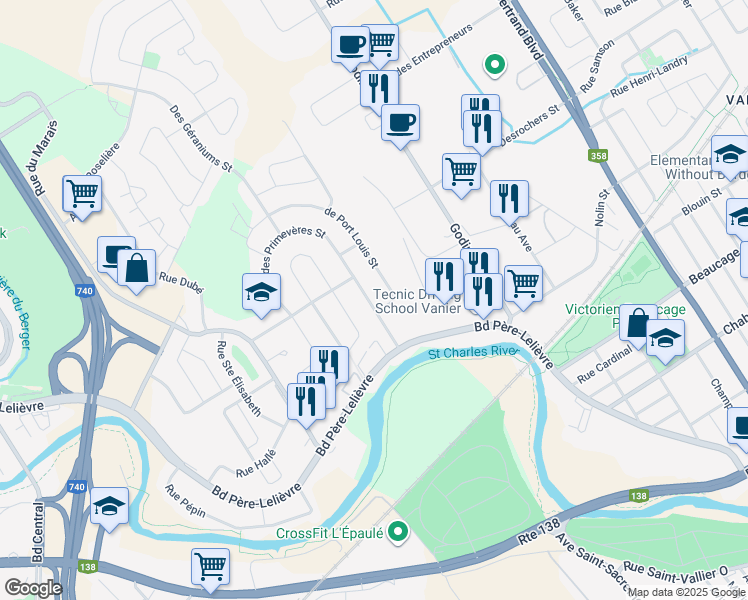 2592 Rue du Gardénia, Québec QC Walk Score