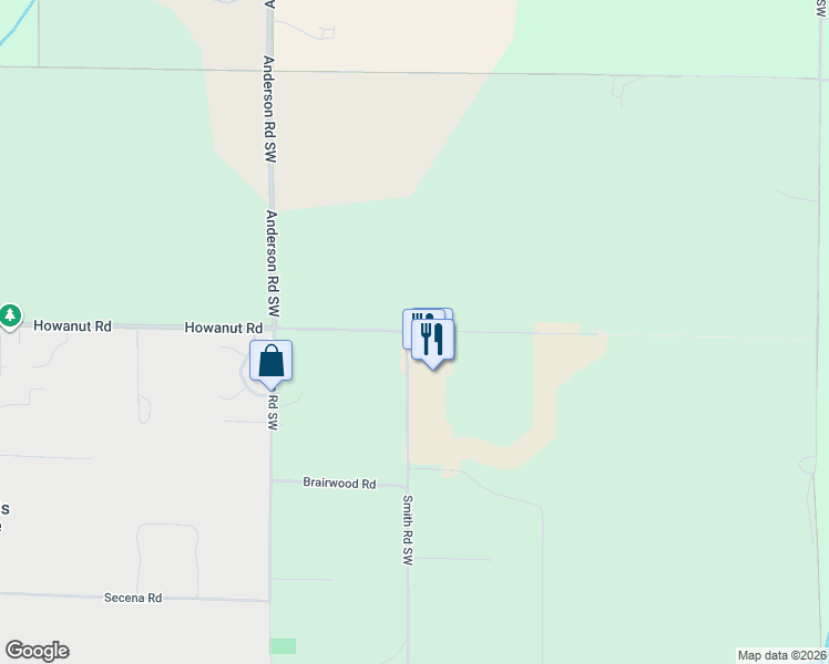 map of restaurants, bars, coffee shops, grocery stores, and more near 13036 188th Avenue Southwest in Rochester