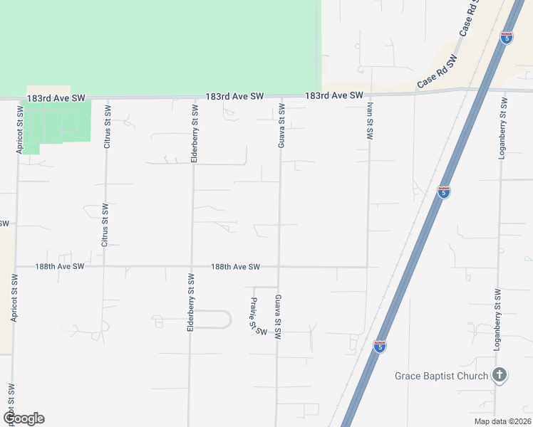 map of restaurants, bars, coffee shops, grocery stores, and more near 18524 Guava Street Southwest in Rochester