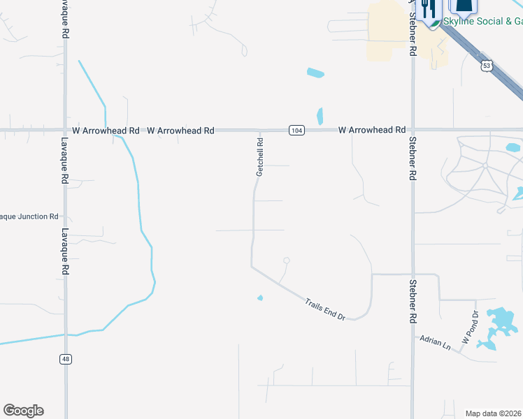 map of restaurants, bars, coffee shops, grocery stores, and more near 4240 Getchell Road in Hermantown