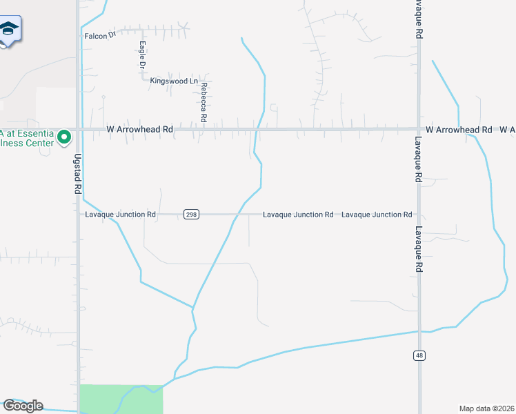 map of restaurants, bars, coffee shops, grocery stores, and more near 4392 Grouse Ridge Drive in Hermantown