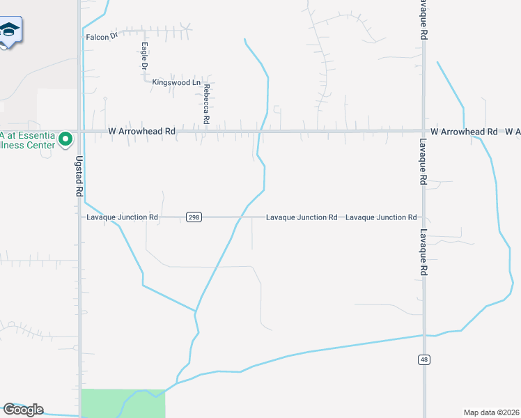 map of restaurants, bars, coffee shops, grocery stores, and more near 4392 Grouse Ridge Drive in Hermantown