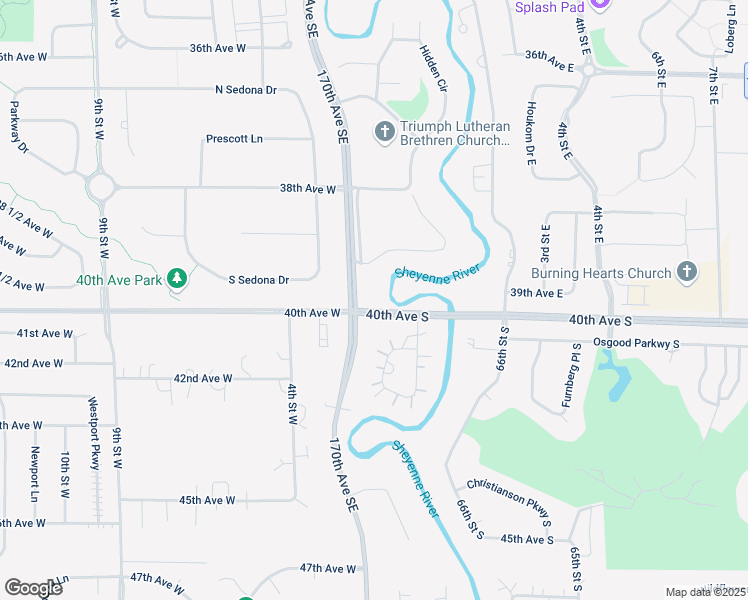 map of restaurants, bars, coffee shops, grocery stores, and more near 115 40th Ave E in West Fargo