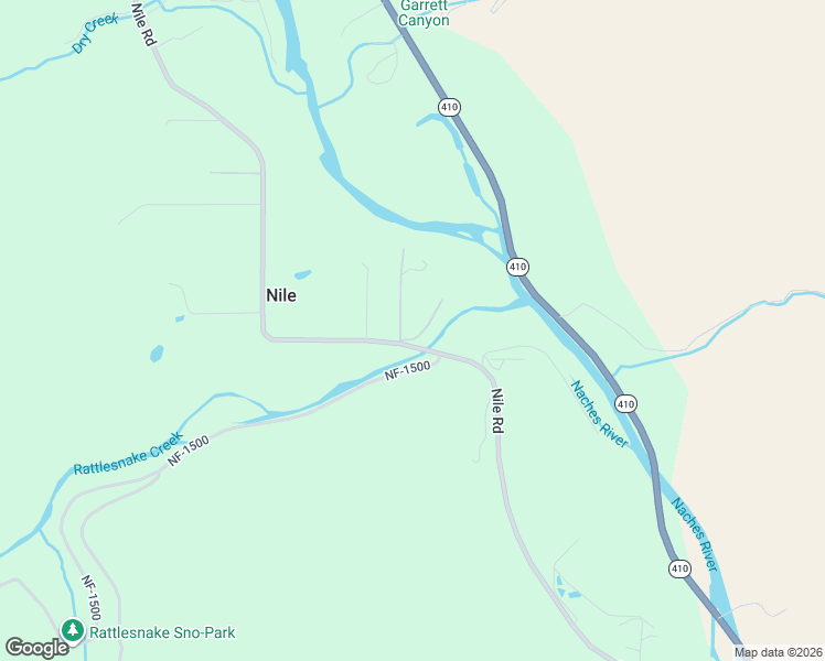 map of restaurants, bars, coffee shops, grocery stores, and more near 1301 Nile Rd in Naches