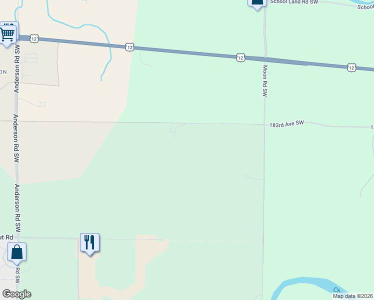 map of restaurants, bars, coffee shops, grocery stores, and more near 12627 183rd Avenue Southwest in Rochester