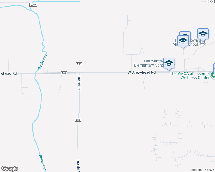 map of restaurants, bars, coffee shops, grocery stores, and more near 5458 West Arrowhead Road in Hermantown