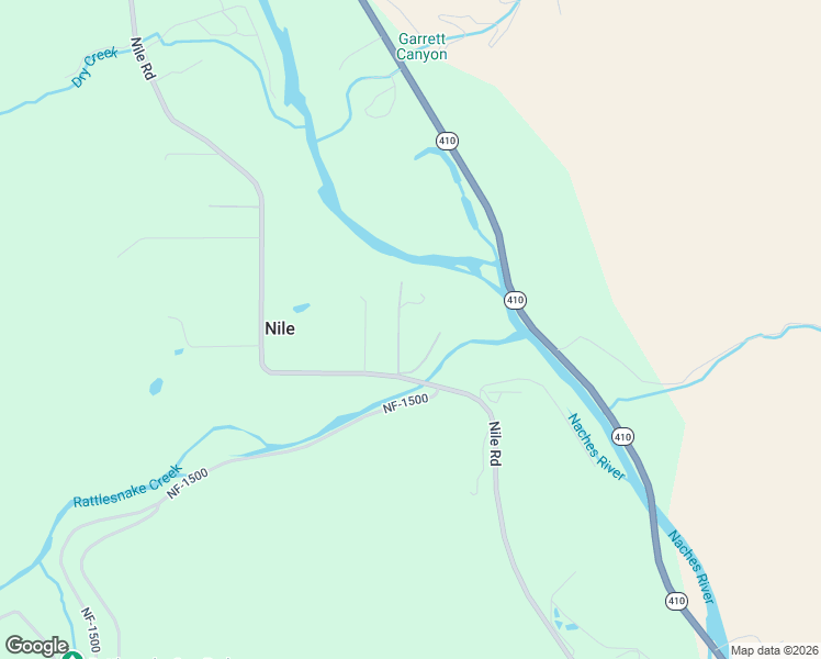 map of restaurants, bars, coffee shops, grocery stores, and more near 121 Rattlesnake Lane in Naches