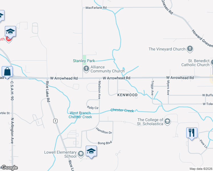 map of restaurants, bars, coffee shops, grocery stores, and more near 2356 Apple Ridge Drive in Duluth