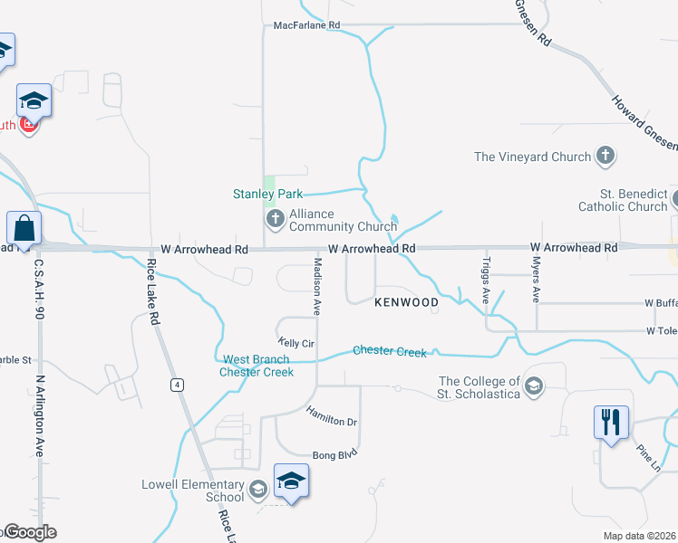 map of restaurants, bars, coffee shops, grocery stores, and more near 2356 Apple Ridge Drive in Duluth