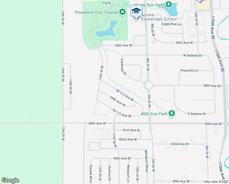 map of restaurants, bars, coffee shops, grocery stores, and more near 1110 38 1/2 Avenue West in West Fargo