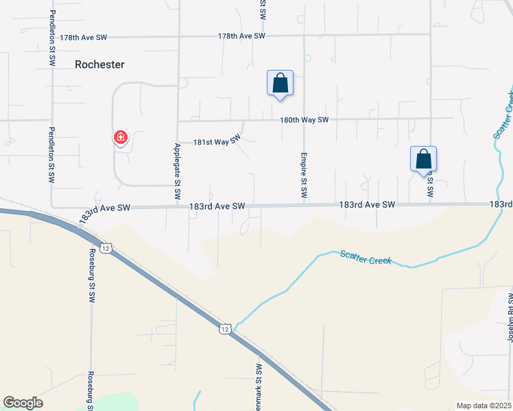 map of restaurants, bars, coffee shops, grocery stores, and more near 8718 183rd Avenue Southwest in Rochester