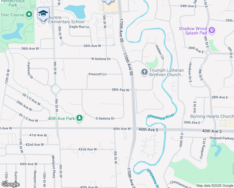 map of restaurants, bars, coffee shops, grocery stores, and more near 431 38th Ave W in West Fargo